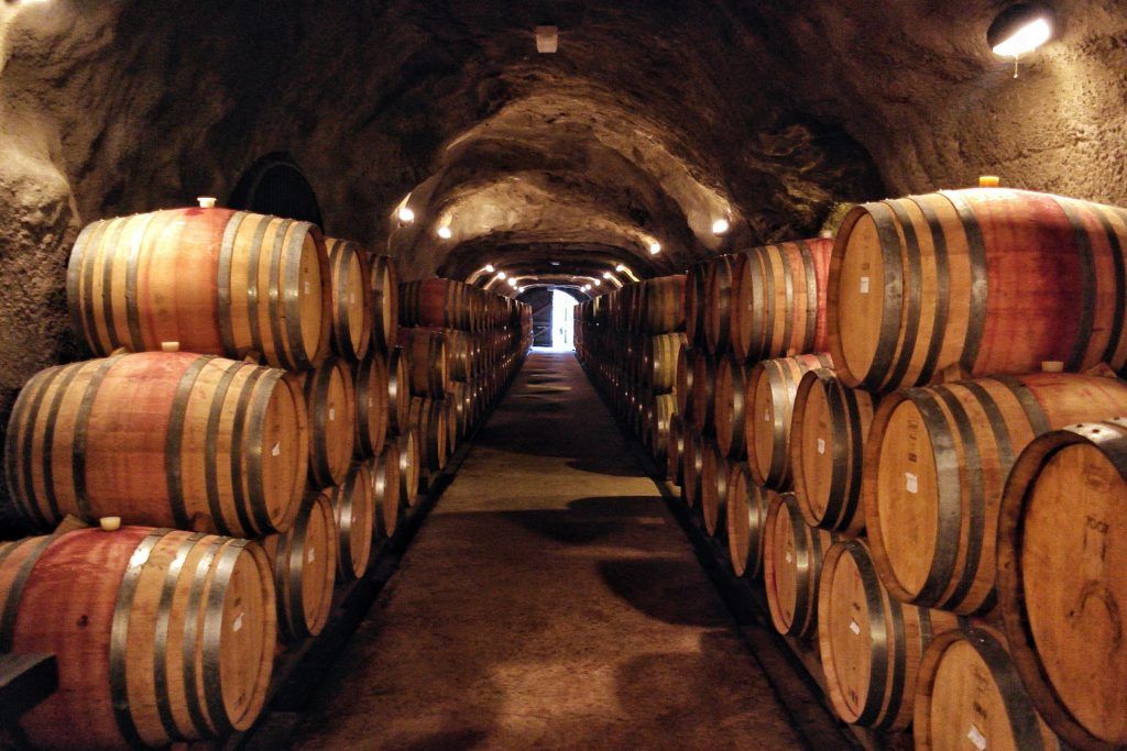 Gibbston Valley Wines cellar