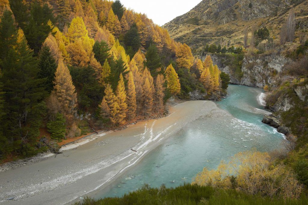 The Shotover River near Queenstown, New Zealand.