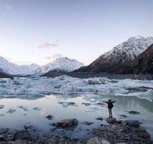 glacial lake, mt cook